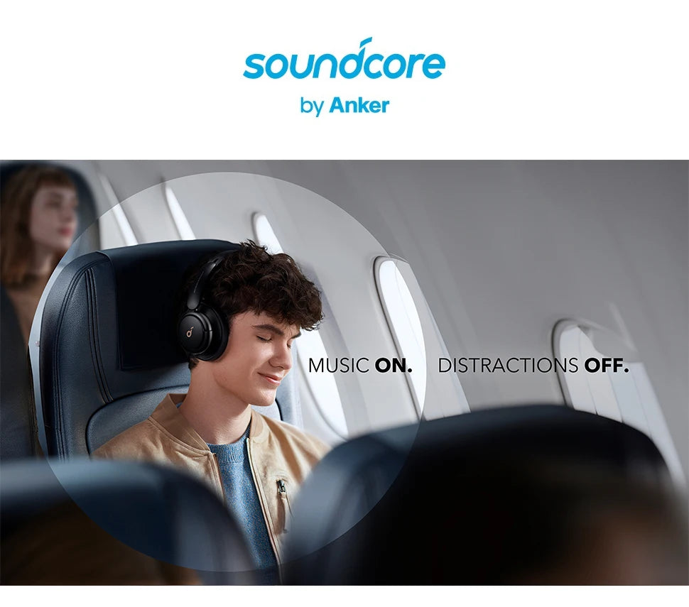 Soundcore by Anker Life Q30 Hybrid Active Noise Cancelling Headphones Wireless Bluetooth Headphones Over Ear Headset Earphone