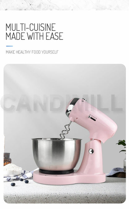 CANDIMILL 350W 3.2L Stand Mixer Household Multifunctional Food Mixer Cream Egg Whisk Cake Dough Kneader Bread Maker