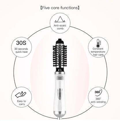 Rotational Professinal Hair Dryer Comb Straightening Brush 2 in 1 Salon Blower Multifunctional Styling Tools Straight and Curler