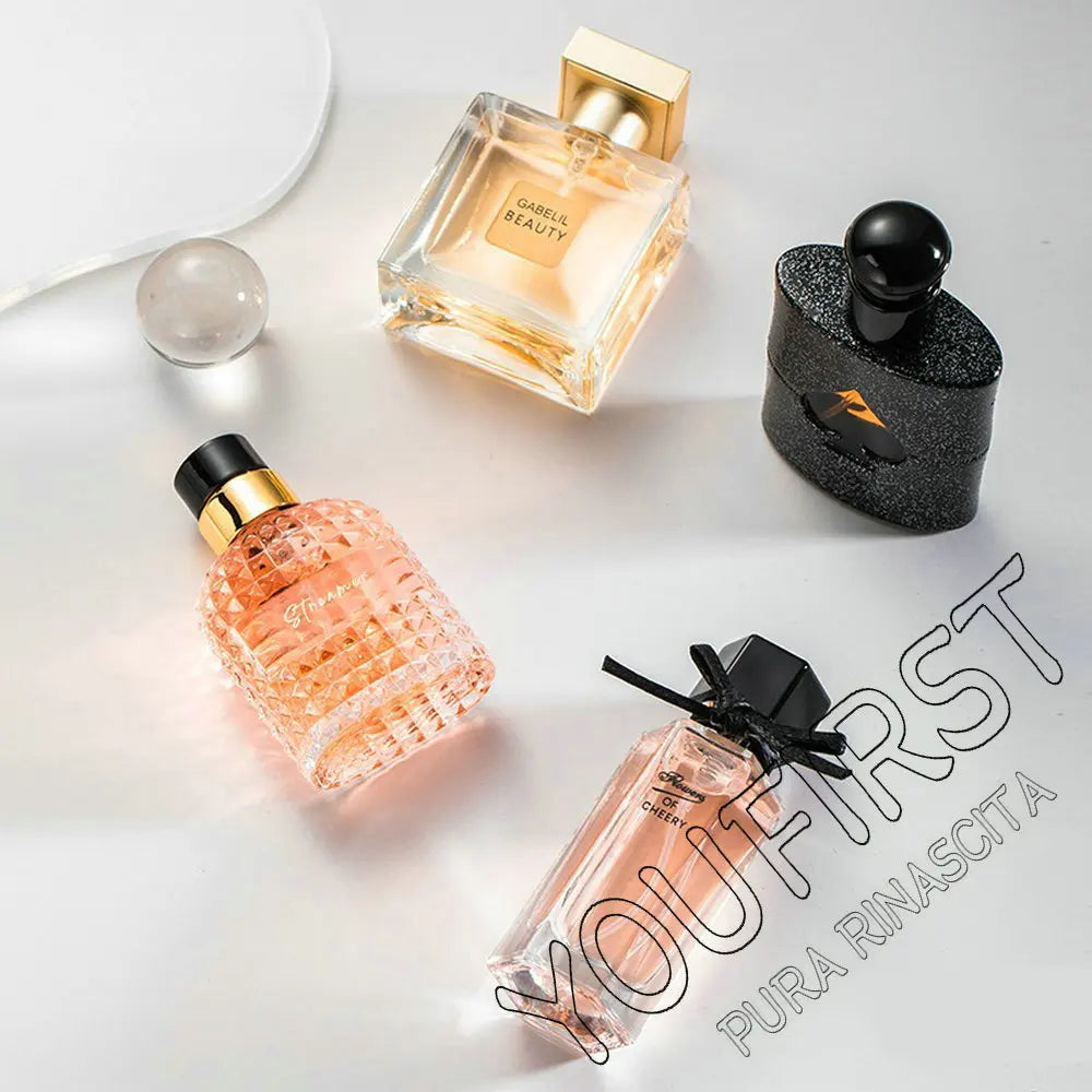 Gift Box Four Piece Set Women Perfume Spray 105ml Floral Scent Lasting Fragrance Pheromone Eau De Parfum Men Cologne Balminess