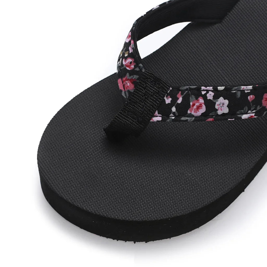 Women'S Fashionable And Casual Non-Slip Wedge Beach Shoes And Slippers Shoes 2024 Ladies' Thick Soled Trendy Flip Flops