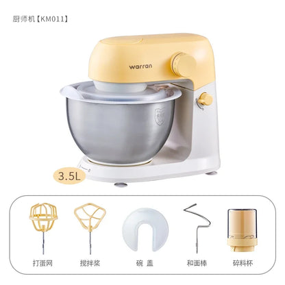 Mute Stand Mixer Household Small Flour-Mixing Machine Dough Mixer Automatic Cream Stirring Fresh Milk Machine