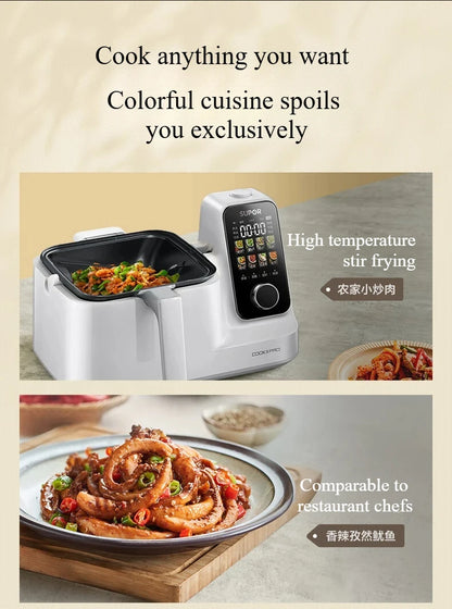 220V Kitchen Robot Cooker Automatic Stir Fry Machine Multi Functional Cooking Robot Kitchen Equipment Robots De Cuisine