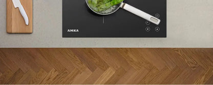 Amka 220V 2200W Bulit-in Hobs Single Cooker Induction Cooker Touch Control Intelligent Induction Cooktop Ultra-thin Panel