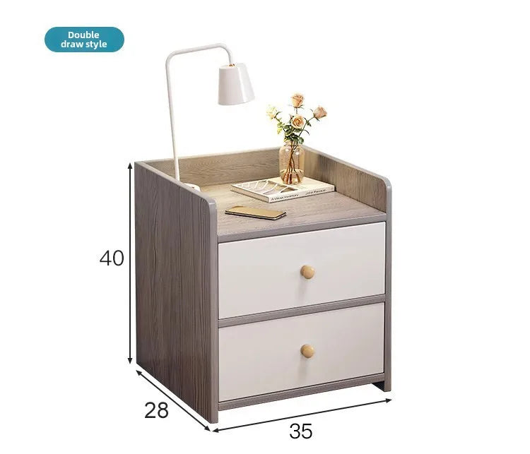 Bedside Table Simple Modern Simple Small Household Storage 협탁Small Cabinet Locker Rack Bedroom Furniture Rental Room Nightstands