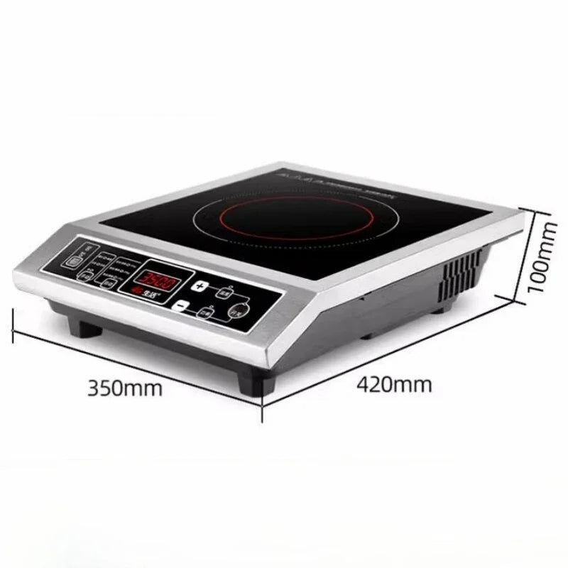 220V High-power Induction Cooker 3500W Stainless Steel Induction Cooker Household Stir-fry Flat Stovetop Induction Cooktop