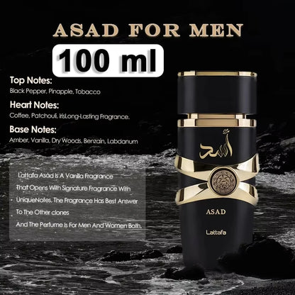 100ml Arabic Dubai Perfume Long-Lasting Fresh Light Fragrance Women's Men's Original Perfumes Pheromones Body Spray Date Gift