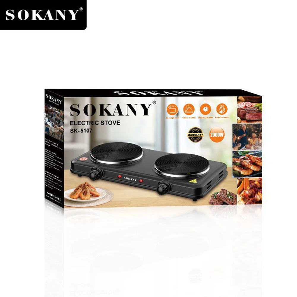 2000W Multi functional Home Kitchen Dual pot Electric Stove Portable Kitchen Durable  cast iron hotplate  induction cookers