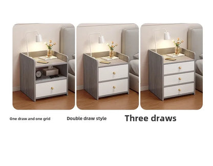 Bedside Table Simple Modern Simple Small Household Storage 협탁Small Cabinet Locker Rack Bedroom Furniture Rental Room Nightstands