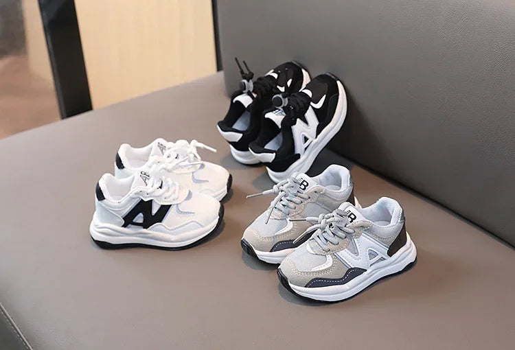 Boys and Girls Fashion Casual Sneakers Kid's Trend Chic Running Shoes Basketball Shoes Children Flat Baby Toddler Outdoor Shoes