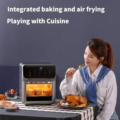 Visual Air Fryer Oven Microwave Oven Machine 110V Household Large Capacity Intelligent Automatic Electric Fryer Freidora De Aire