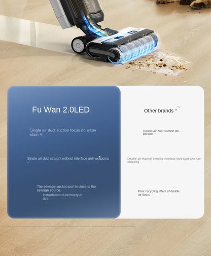 Tineco Fuwan 2.0LED Floor washer Household appliances Antibacterial edge suction mop All-in-one cleaner automatic mop