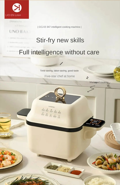 Kitchen Robot Machine 220V Smart Automatic Rotation Stir-frying Smart Frying Robot Mutfak Robotları Robo De Cozinha