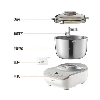 Electric Dough Mixer Intelligent Timing Dough Kneading Machine Food Grade 304 Stainless Steel Food Mixer Automatic Stand Mixer