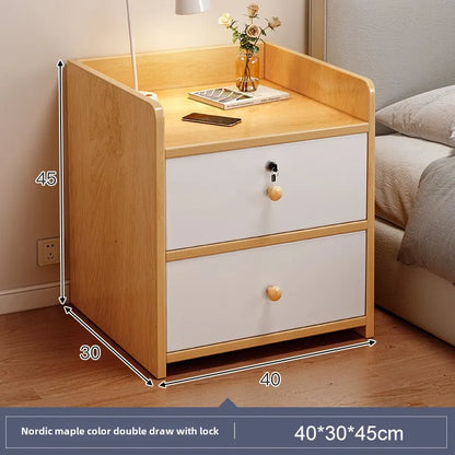 Bedside Table Simple Modern Simple Small Household Storage 협탁Small Cabinet Locker Rack Bedroom Furniture Rental Room Nightstands