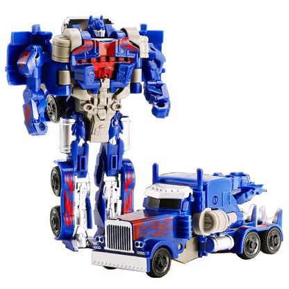 One Step Deformation Robot Transformation Car Toy Action Figure Model Kid Puzzle Toy Anime Robot Model Deformation Car