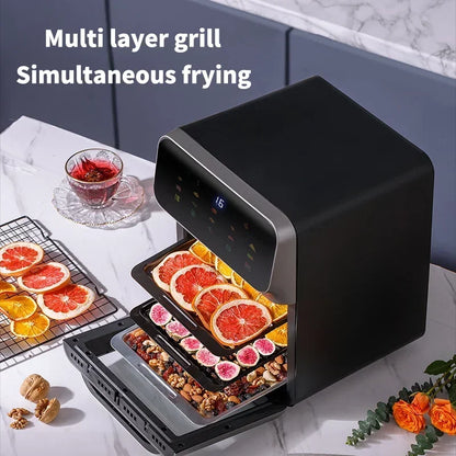 Visual Air Fryer Oven Microwave Oven Machine 110V Household Large Capacity Intelligent Automatic Electric Fryer Freidora De Aire