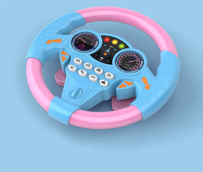 Infant Shining Simulation Steering Wheel Toys Children's Toy Kids Early Education Copilots Stroller Steering Wheel Vocal Toys