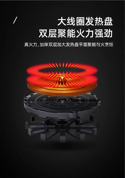 220V High-power Induction Cooker 3500W Stainless Steel Induction Cooker Household Stir-fry Flat Stovetop Induction Cooktop