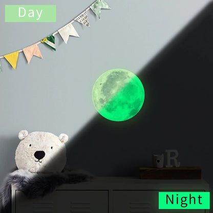 5-30cm Luminous Moon Sticker PVC Waterproof Green Blue Glowing Sticker Home Glow in The Dark Wall Decoration Stickers 여자 알몸 오나홀