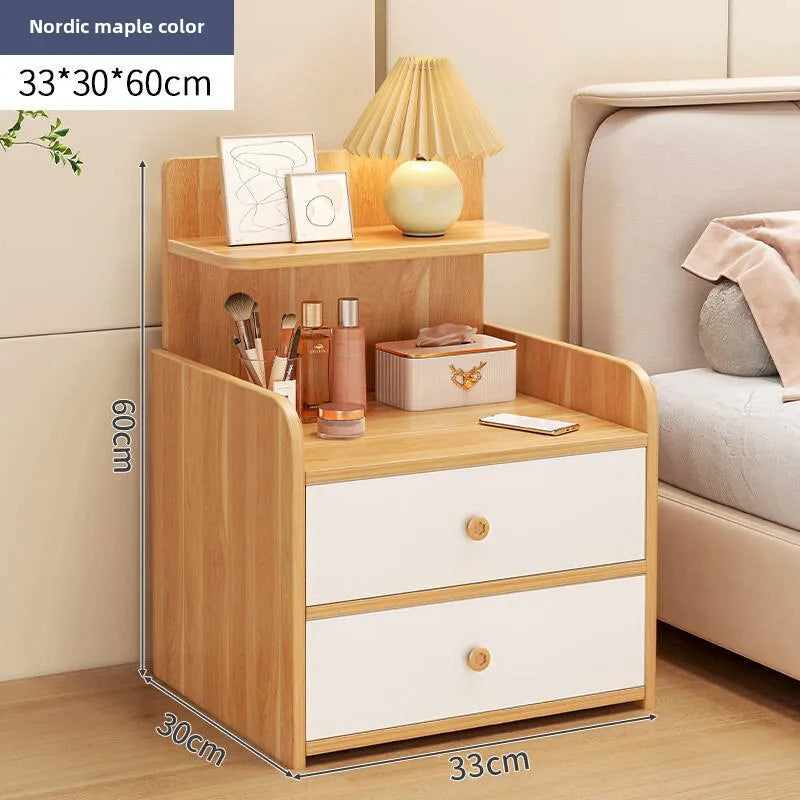 Bedside Table Simple Modern Simple Small Household Storage 협탁Small Cabinet Locker Rack Bedroom Furniture Rental Room Nightstands