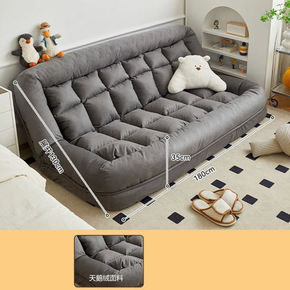 Folding Sofa Angle Adjustable Sofa Bed Sleepable Bedroom Living Room Leisure Chair Recliner Tatami Seating Furniture