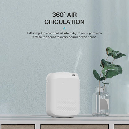 Room Fragrance Diffuser Wall Mounted Hotel Air Freshener Bluetooth Essential Oils Diffuser Built-in Fan Electric Smell For Home