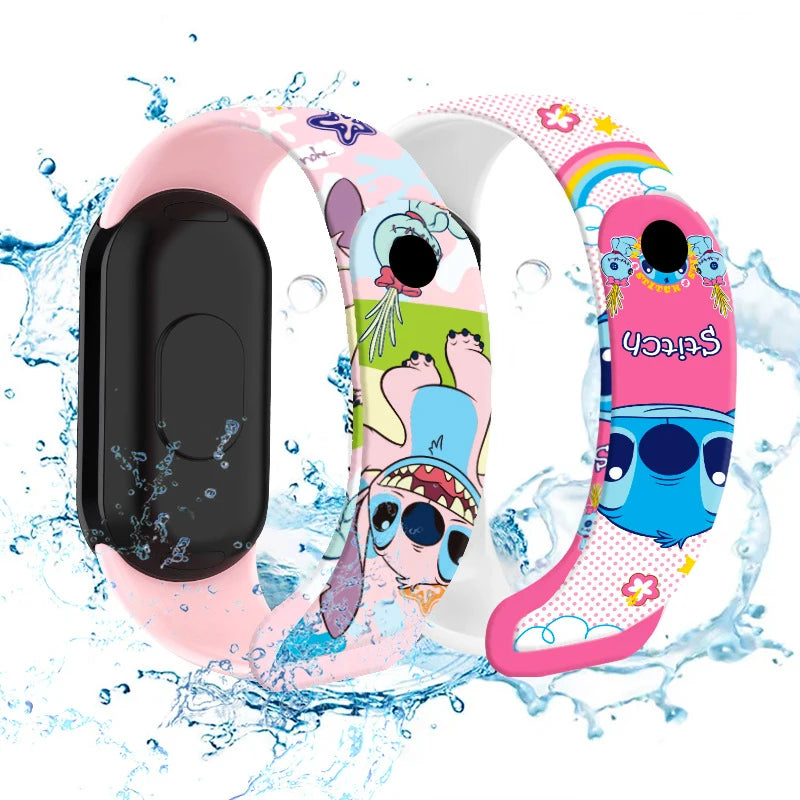 Disney Cartoon Stitch Children Watches Girls Fashion Bracelet LED Women Watch Kids Electronic Digital Waterproof Clock