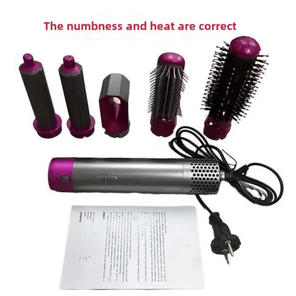 Automatic Curling Iron Five-in-One Hair Styling Comb Home Use Difficult To Blow Dryer Hairdressing Multifunctional Comb