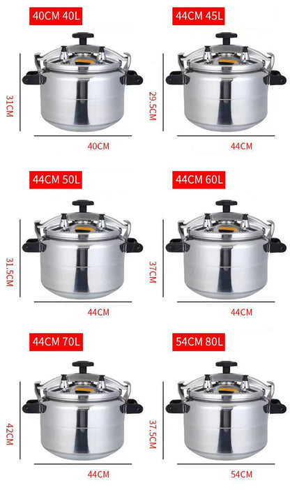 9-60L Pressure Cooker Commercial Large Capacity Gas Cooker Stew Pot Kitchen Cookware Safety Arroceras Autoclave  압력밥솥 قدر ضغط