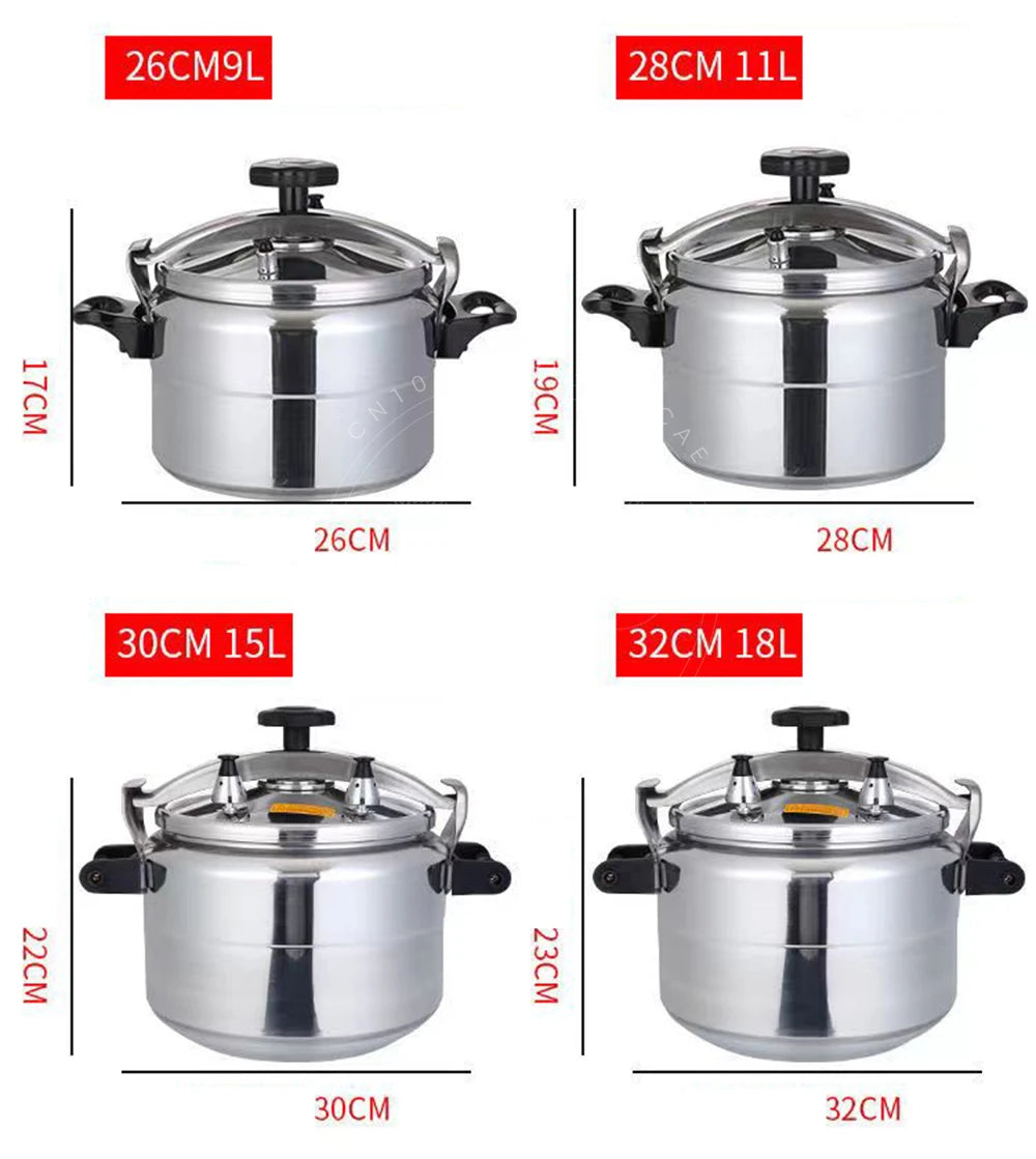 9-60L Pressure Cooker Commercial Large Capacity Gas Cooker Stew Pot Kitchen Cookware Safety Arroceras Autoclave  압력밥솥 قدر ضغط