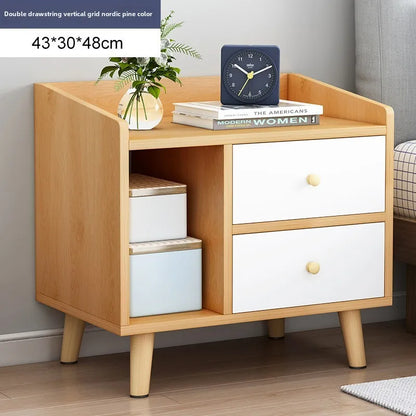 Bedside Table Simple Modern Simple Small Household Storage 협탁Small Cabinet Locker Rack Bedroom Furniture Rental Room Nightstands