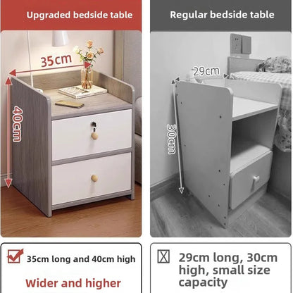 Bedside Table Simple Modern Simple Small Household Storage 협탁Small Cabinet Locker Rack Bedroom Furniture Rental Room Nightstands