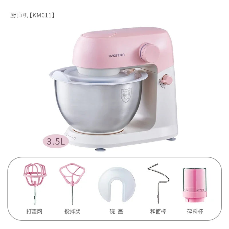 Mute Stand Mixer Household Small Flour-Mixing Machine Dough Mixer Automatic Cream Stirring Fresh Milk Machine