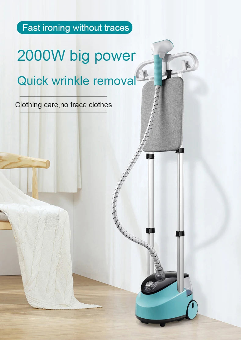 Electric Garment Steamer 10 Gears Adjustable Handheld Flat Steam Ironing Machine Generator Hanging Vertical Clothes Clean Brush