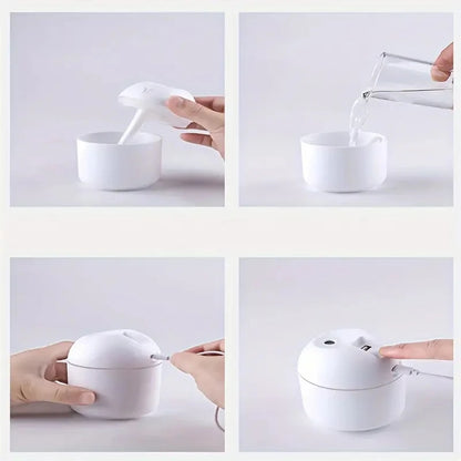 1PC Portable 250ml Mini Cup Spray Mist humidifier Double Wet Aroma Essential Oil Diffuser Car usb air humidifier