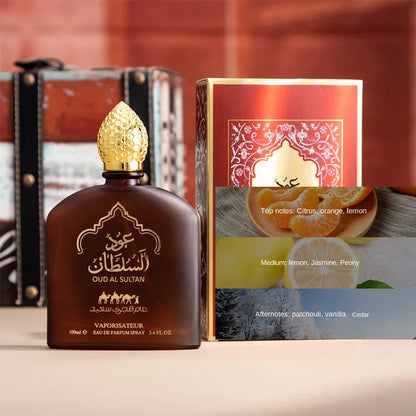 100ML Arabic Dubai Genuine Men Perfume Charming Pheromone Of Man To Attract Women Light Fragrance Woody Scent Eau De Toilette