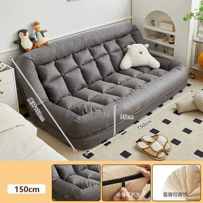 Folding Sofa Angle Adjustable Sofa Bed Sleepable Bedroom Living Room Leisure Chair Recliner Tatami Seating Furniture