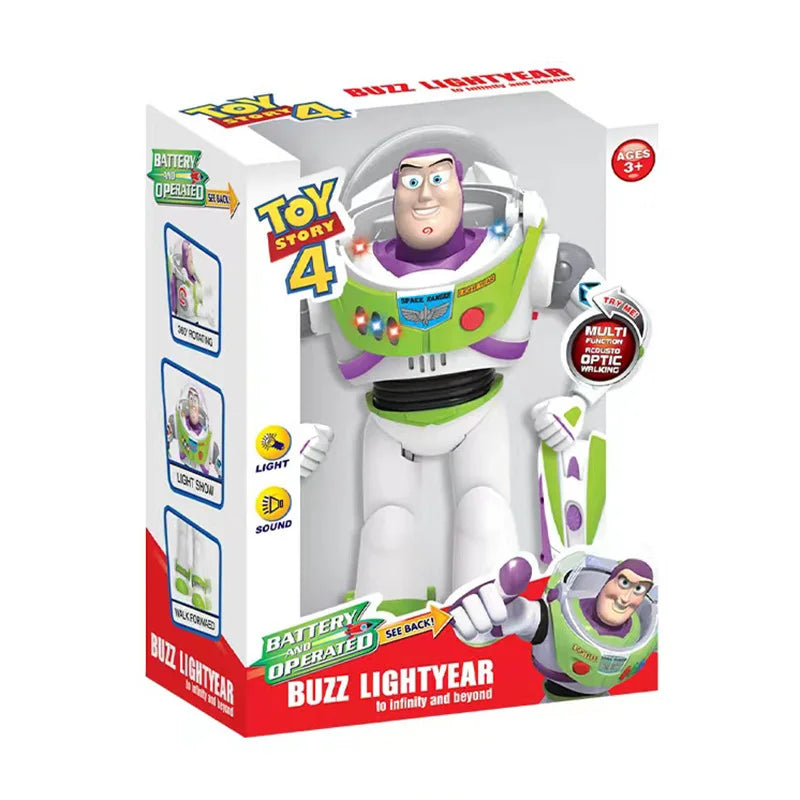 Toy Story Buzz Lightyear Model Toys Pixar Electric Walking Robot Doll Action Figure Toy Birthday Gift Toys Model For Children