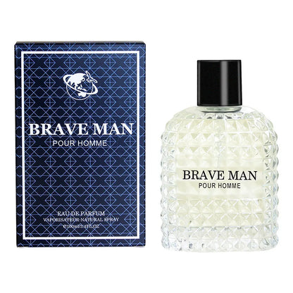 Brave Man For Perfume Charming Cologne Long-lasting Fragrance Tender Woody Scent Leather Notes Oriental Note Eau De Parfum 100ml