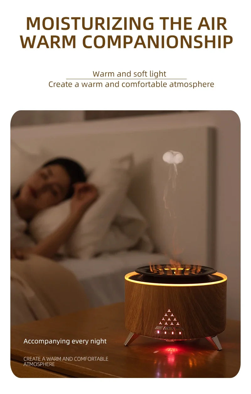 Diffusers for Essential Oils Large Room Cool-Looking Jellyfish Mist 350ml Aromatherapy Diffuser for Home Bedroom Dropshipping