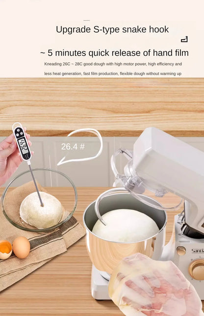 220V Stand Mixer Flour-Mixing Machine Kneading Dough Fermentation Integrated Stirring Noodles Noodles Fresh Milk Machine