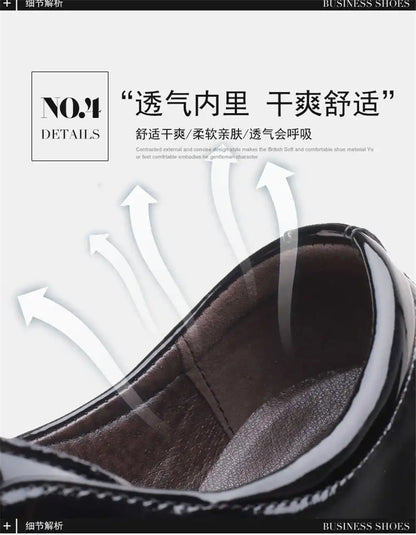 gents patent leather mans Party shoes Slip dress original brand shoes sneakers sports original besket health sepatu