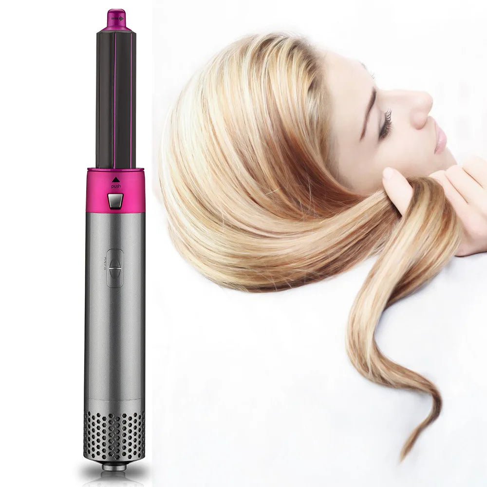 Electric Hair Dryer with Electric Curling Iron 5 in 1 Hair Curler Dryers Curling Rollers Hair Curler with Straightening Brush