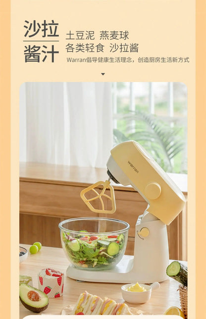 Mute Stand Mixer Household Small Flour-Mixing Machine Dough Mixer Automatic Cream Stirring Fresh Milk Machine