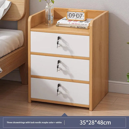 Bedside Table Simple Modern Simple Small Household Storage 협탁Small Cabinet Locker Rack Bedroom Furniture Rental Room Nightstands