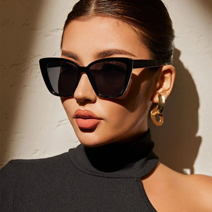 INS Vintage Cat Eye Sunglasses Women Square Small Frame Sun Glasses Female Brand Designer Retro Shades Fashion Oculos De Sol