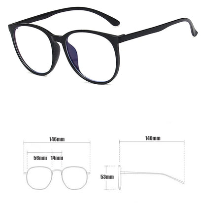 New Vintage Transparent Computer Glasses Frame Women Men Anti Blue Light Eyewear Blocking Glasses Optical Spectacle