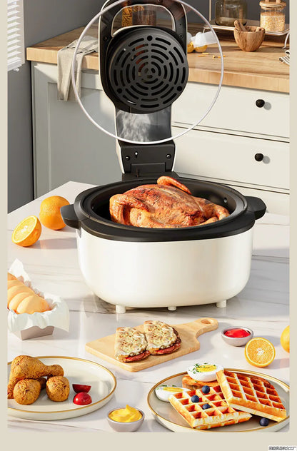 220V Kitchen Technology Air Fryer Home Integrated Fryer  Light Fat Low Oil Frying Multifunction Electric Oven Visual