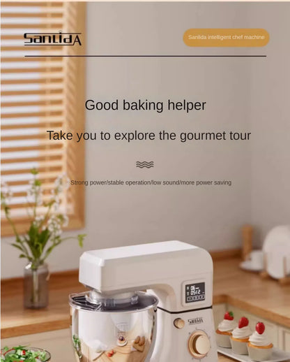 220V Stand Mixer Flour-Mixing Machine Kneading Dough Fermentation Integrated Stirring Noodles Noodles Fresh Milk Machine